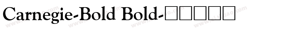 Carnegie-Bold Bold字体转换